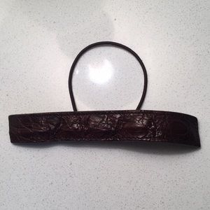 Fredéric Fekkai Embossed Leather Ponytail Holder